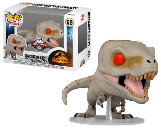 Funko Pop Movies Jurassic World Dominion Atrociraptor Ghost #1219
