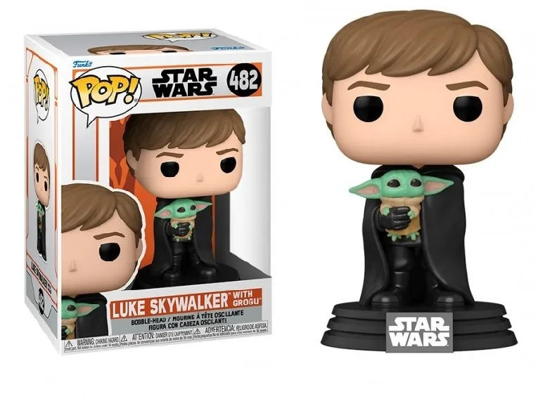 FUNKO POP STAR WARS: MANDALORIAN LUKE BABY YODA #482 