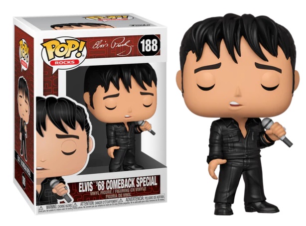 Funko Pop Rocks Elvis Presley Elvis 68 Comeback Special #188