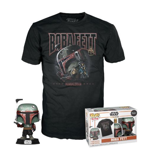 Funko Pop Tees Star Wars The Mandalorian Boba Fett Playera Talla L