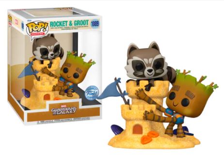 Funko Pop Moment Guardianes de La Galaxia Rocket and Groot #1089