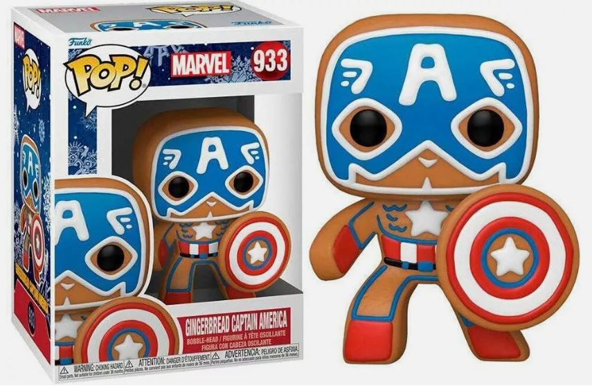 Funko Pop Marvel Gingerbread Captain America #933