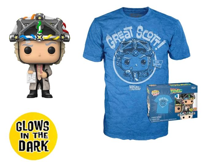 Funko Pop Tees Back to The Future Doc Talla M