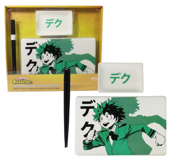 Just Funky My Hero Academy Plato Cerámica Sushi Set