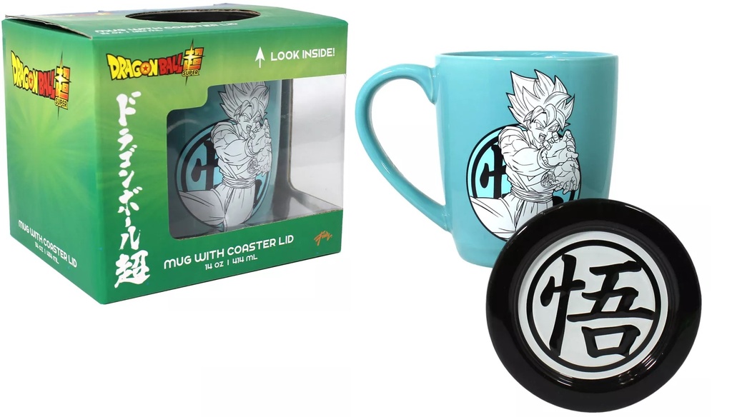 Just Funky Dragon Ball Taza Azul con Negro 14 oz
