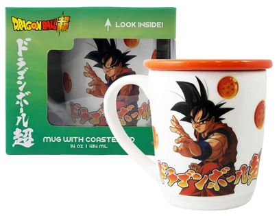 Just Funky Dragon Ball Super Taza Blanca con Naranja 14 oz
