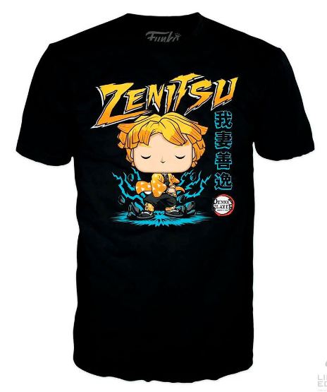 Funko Pop Tees Demon Slayer Zenitsu Talla M