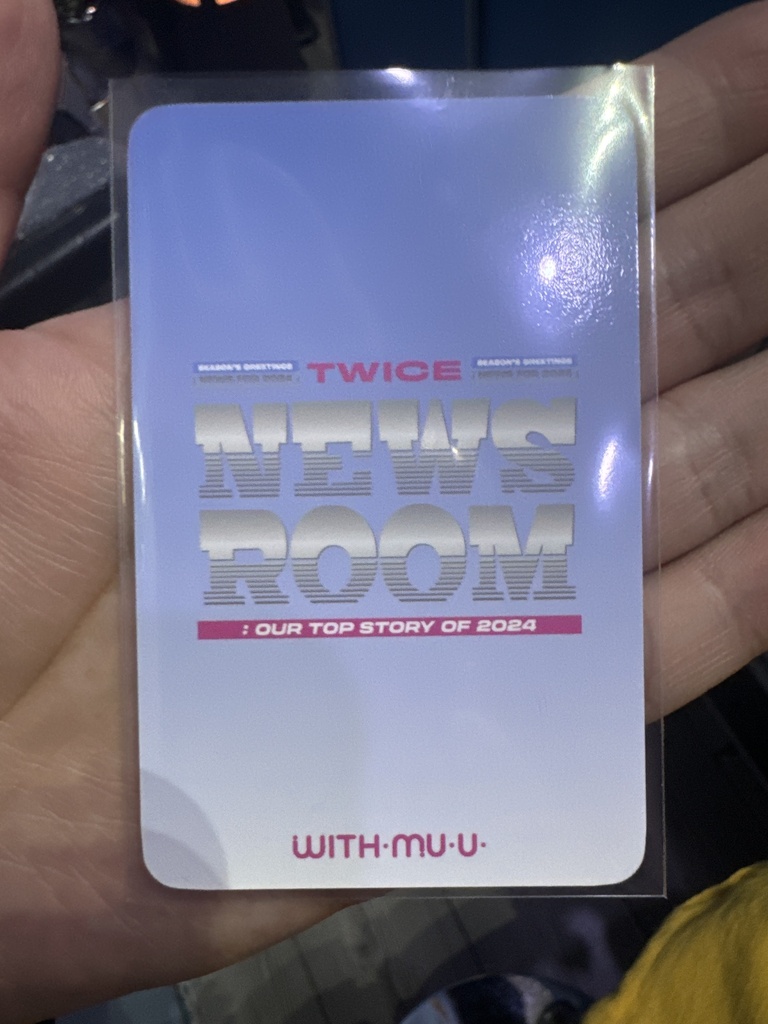 Photocard Twice oficial News Room Withmuu