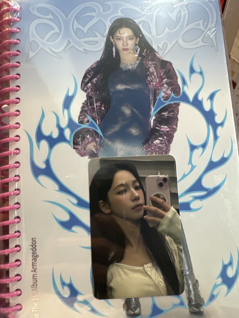 Con Photocard de Fancall Makestar Aespa Armageddon Version Superbeing