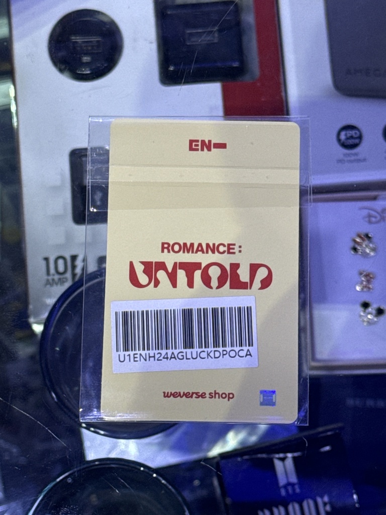 Photocard Enhypen Romance Untold Lucky Draw Weverse