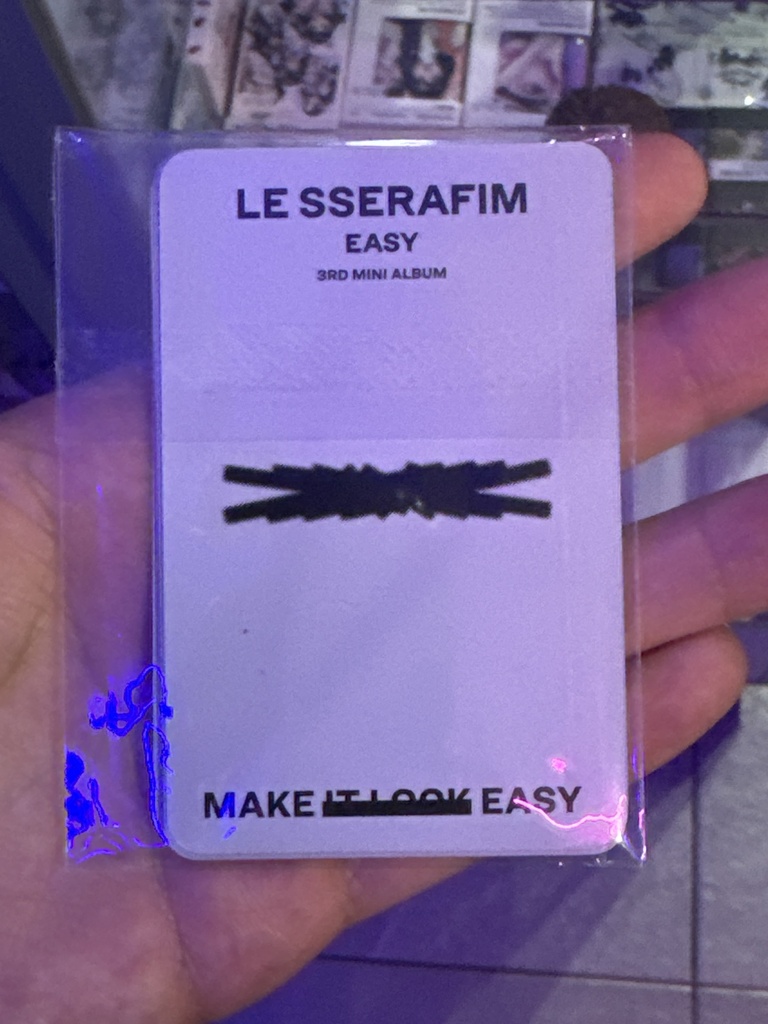 Photocard Le Sserafim POB
