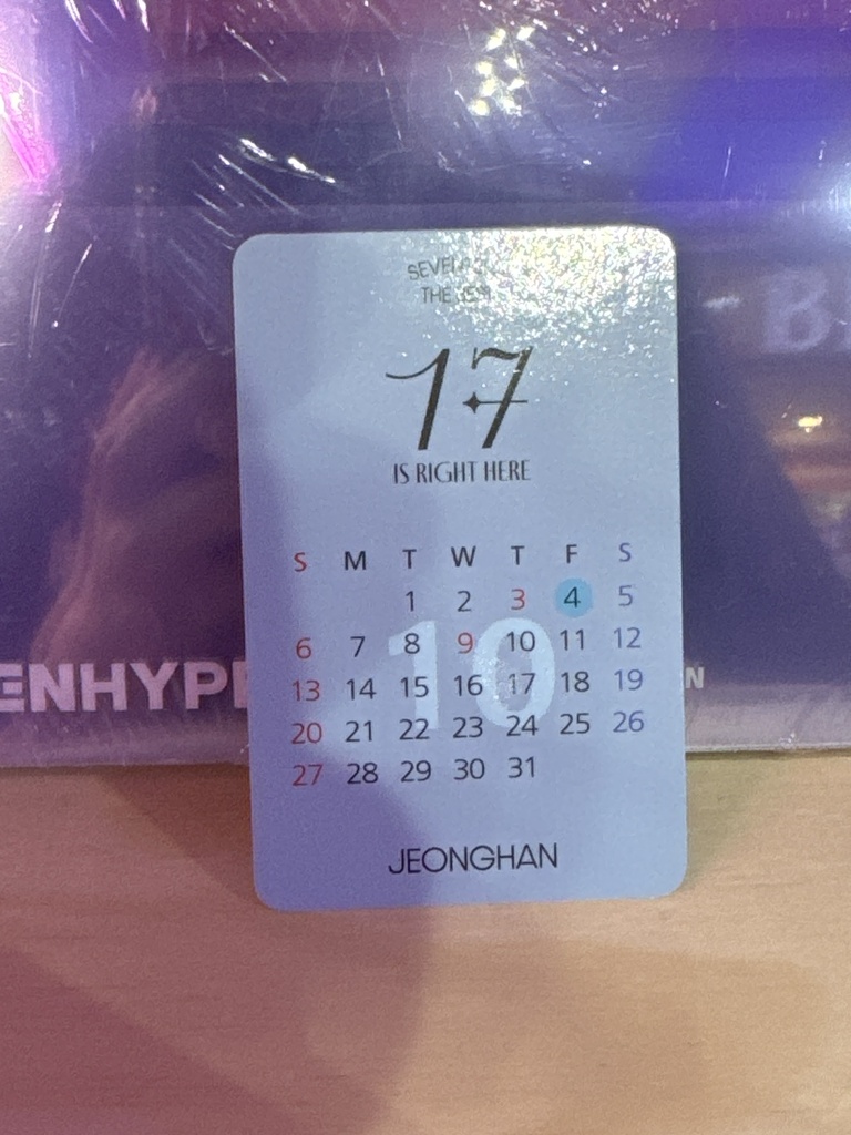 Photocard Seventeen Music Korea