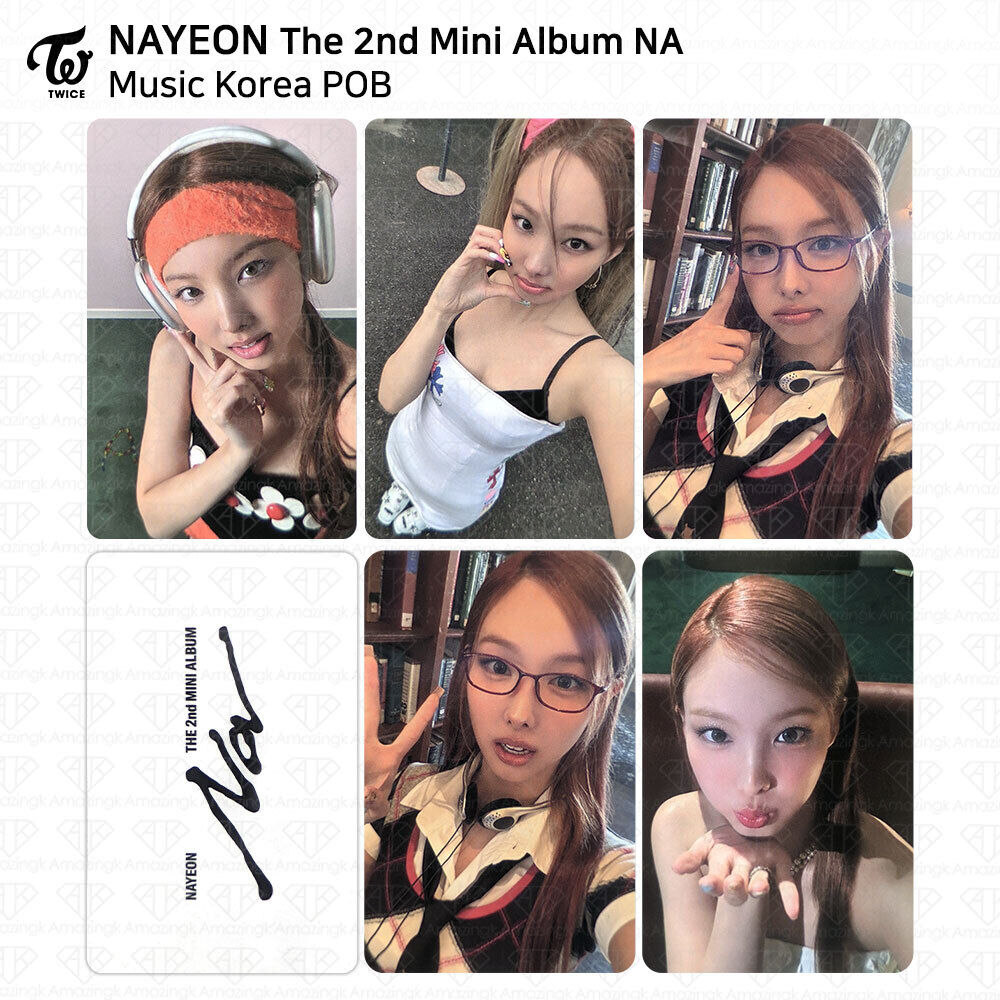 Photocard Nayeon NA  POB oficial (WITHMUU, SOUNDWAVE, MUSIC PLANT, APPLE MUSIC)