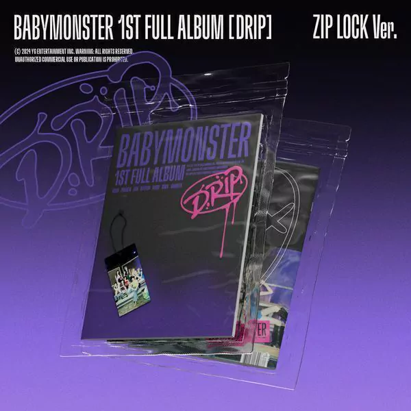 BABYMONSTER 1st Full Album DRIP Zip Lock Ver.