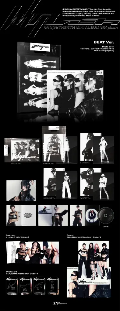 Aespa 5th Mini Album Whiplash Limited
