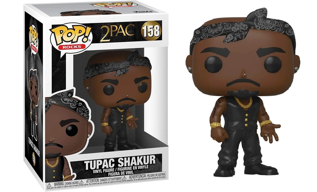Funko Pop Rocks 2Pac Tupac Shakur Bandana #158