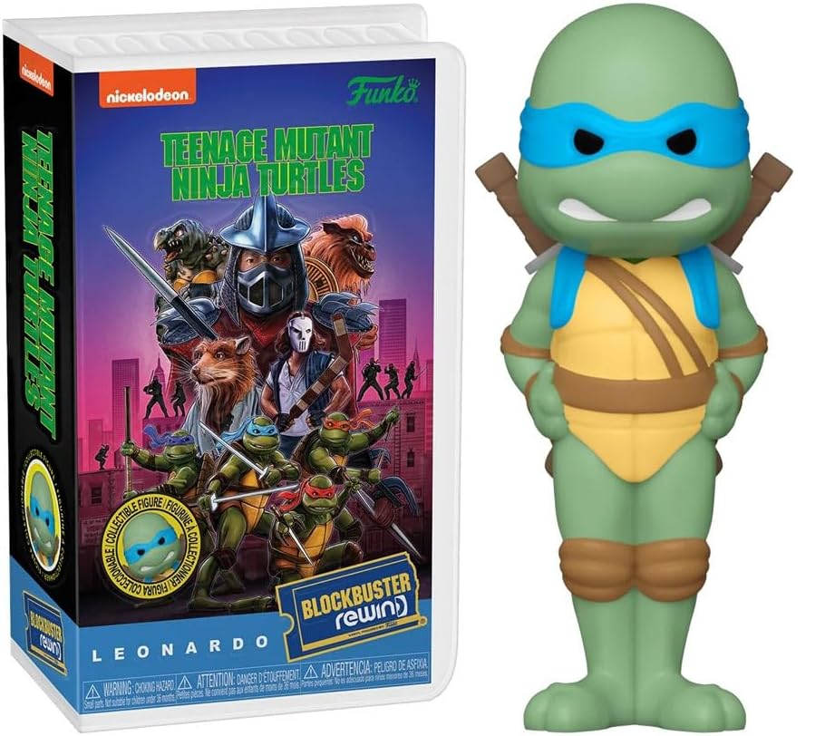 Funko Blockbuster VHS Rewind Teenage Mutant Ninja Turtles The Movie Leonardo (Styles May Vary)
