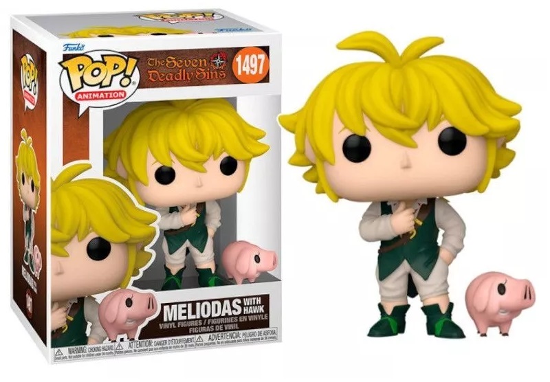 Funko Pop Animation Seven Deadly Sins Meliodas and Hawk Buddy #1497