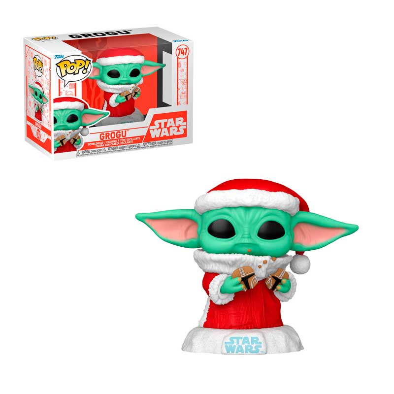 Funko Pop Star Wars Mandalorian Holiday Santa Grogu #747