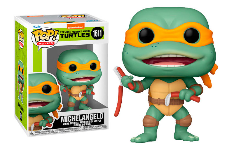 Funko Pop Movies TMNT 1990 Michelangelo Sausage Nunchucks #1611