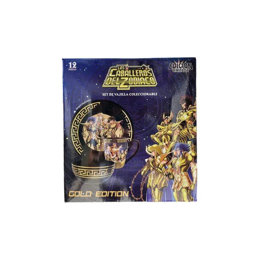 Geek Industry Los Caballeros del Zodiaco Vajilla Los Caballeros del Zodiaco 12 pzas. Edición Limitada