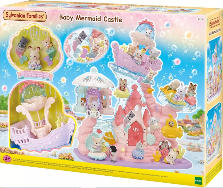 Ternurin Baby Mermaid Castle