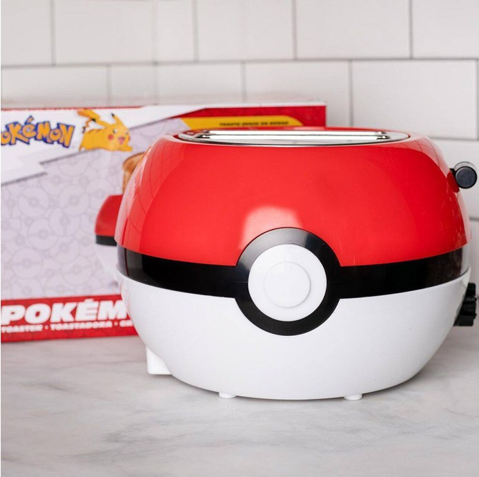 Uncanny Brands Pokémon Pokeball Halo Tostadora de 2 rebanadas TSTE-POK-PK1
