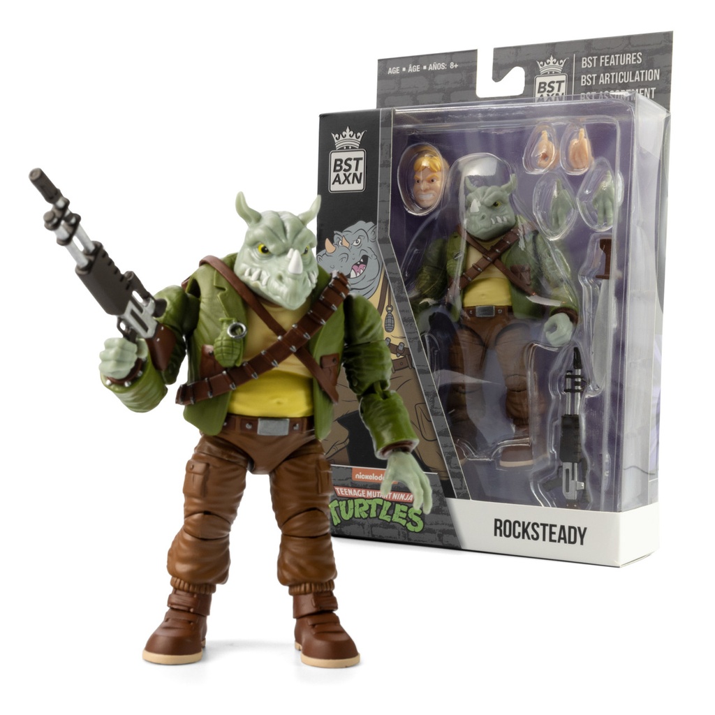 BST AXN TMNT W3 Rocksteady 5in Figura de acción