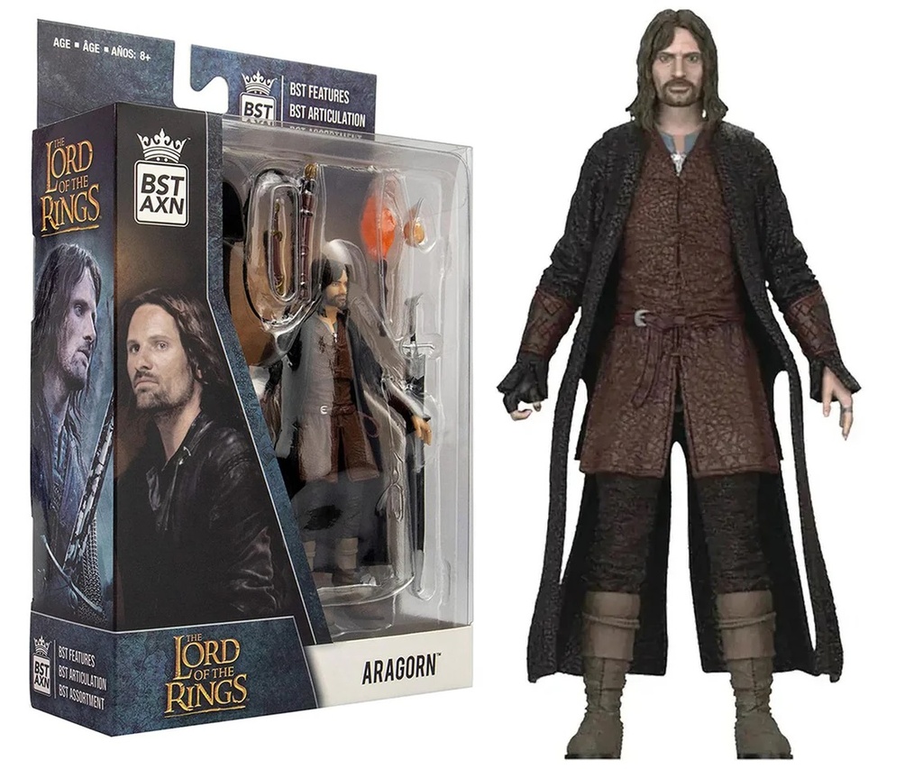 BST AXN Lord Of The Rings Aragorn 5in Figura de acción