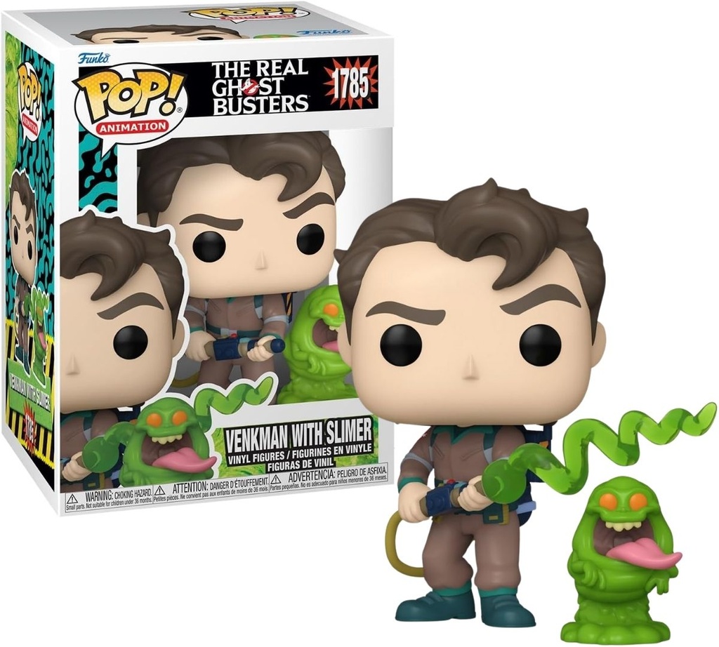 Funko Pop Animation The Real Ghostbusters Venkman with Slimer #1785