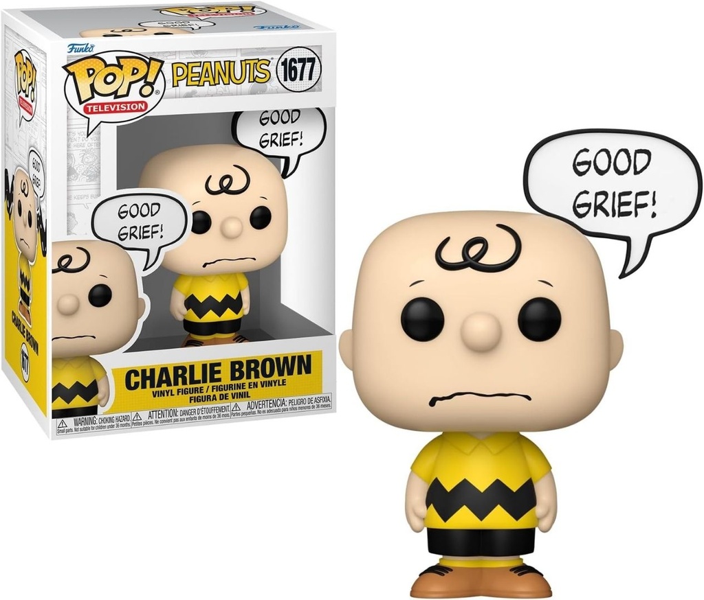 Funko Pop Television Peanuts Charlie Brown Good Grief #1677