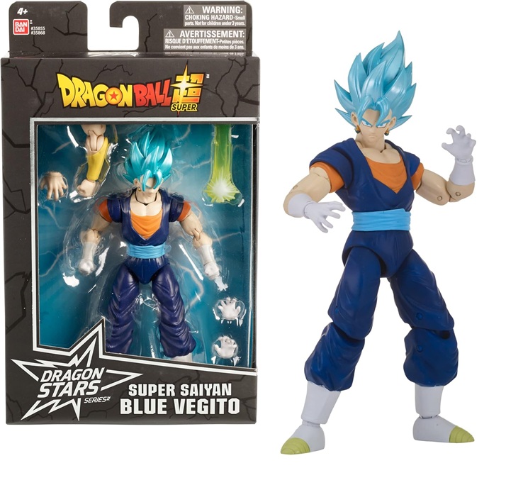 Bandai Dragon Ball Dragon Stars Series Super Saiyan Blue Vegito Figura de acción 6.5in