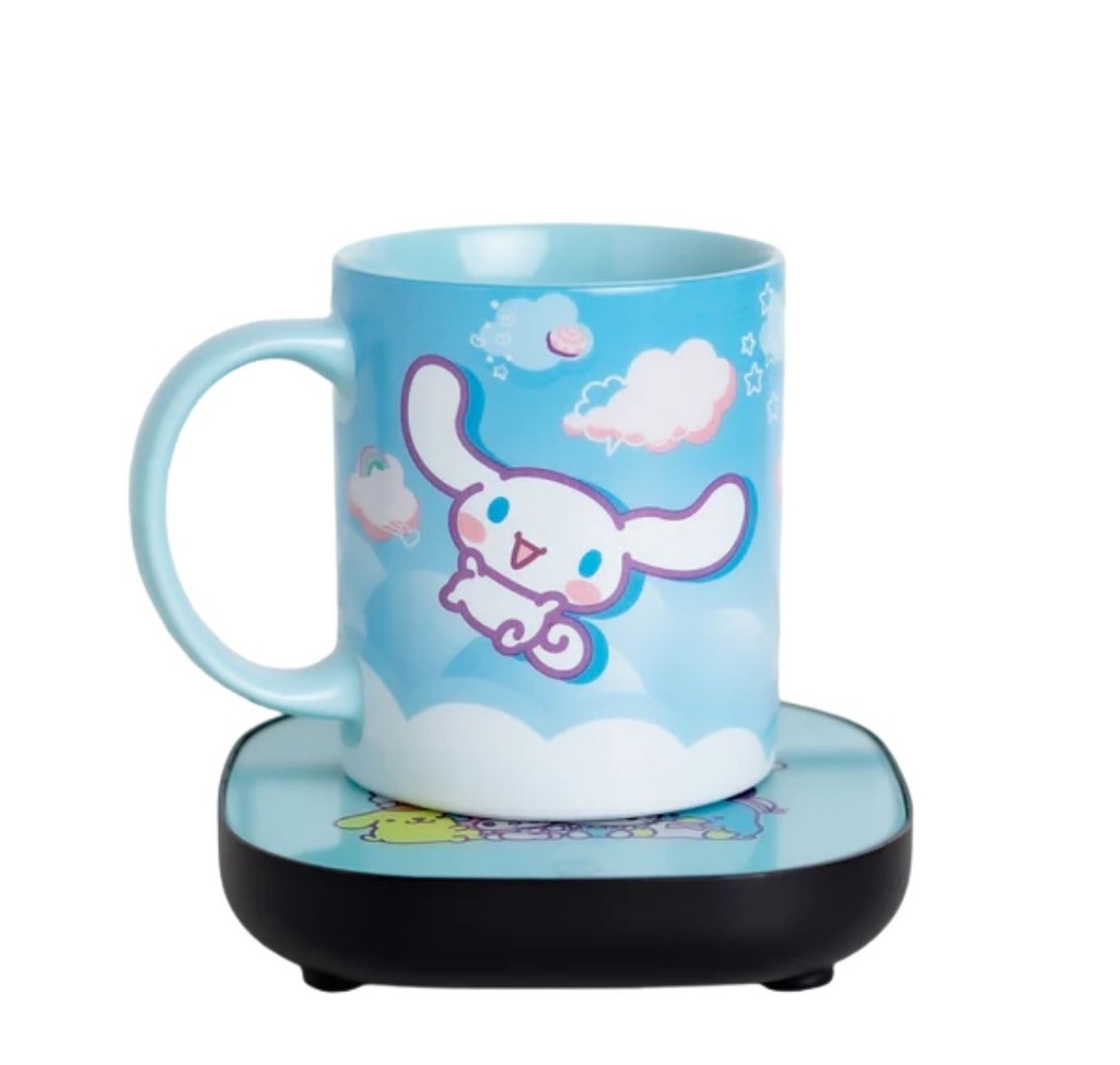 Uncanny Brands Hello Kitty and Friends Cinnamoroll Taza de café con calentador eléctrico MW1-KIT-CI1 