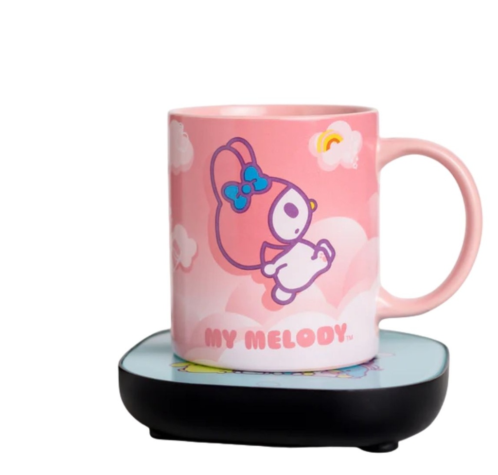 Uncanny Brands Hello Kitty and Friends My Melody Taza de café con calentador eléctrico MW1-KIT-MY1