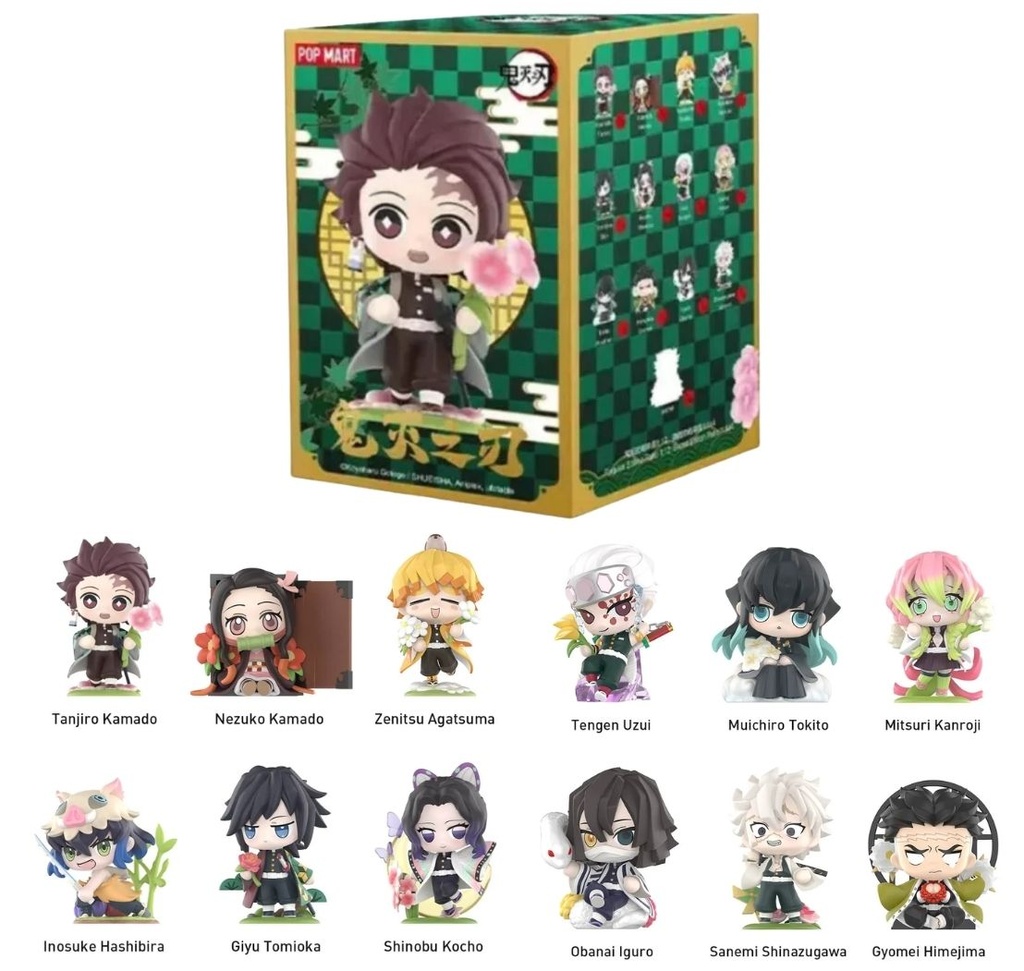 Pop Mart Demon Slayer Kimetsu No Yaiba Birth Flower Series Figures