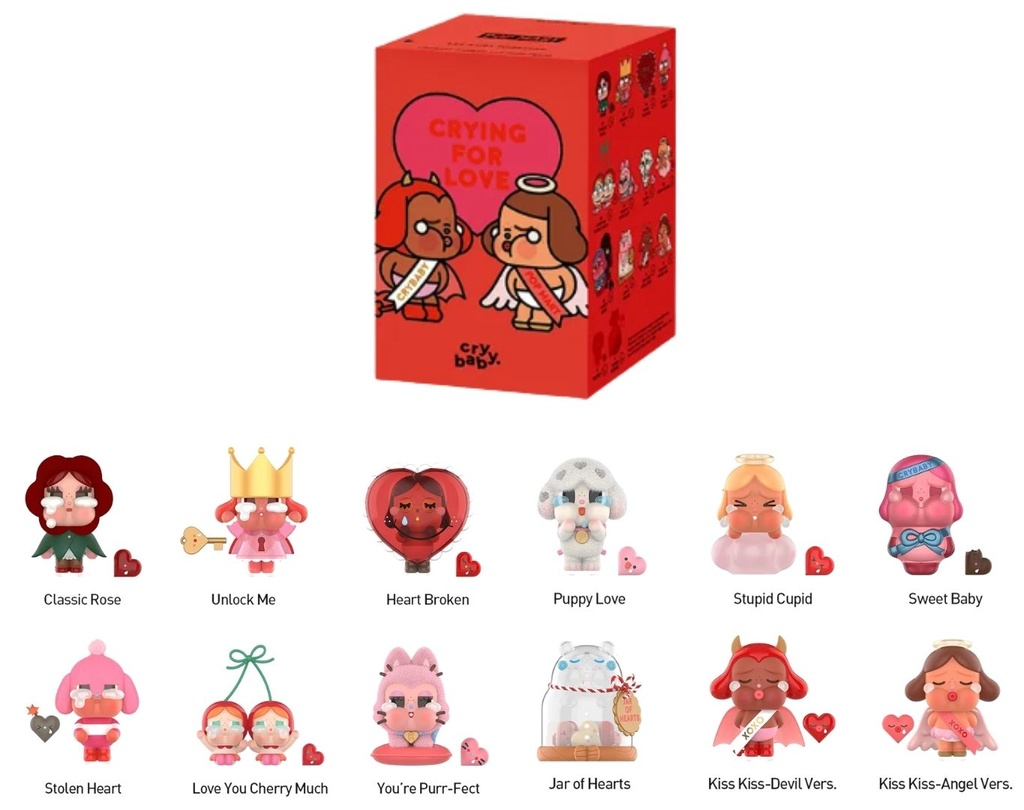 Pop Mart CryBaby Crying For Love Series Figures
