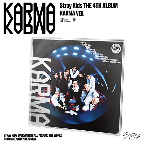 PRE ORDER CON POB DE JYP FANSStray Kids 4th Album - KARMA (KARMA Ver.)