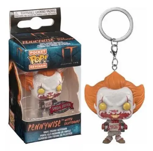 Funko Pocket Pop Keychain IT Pennywise with Skateboard