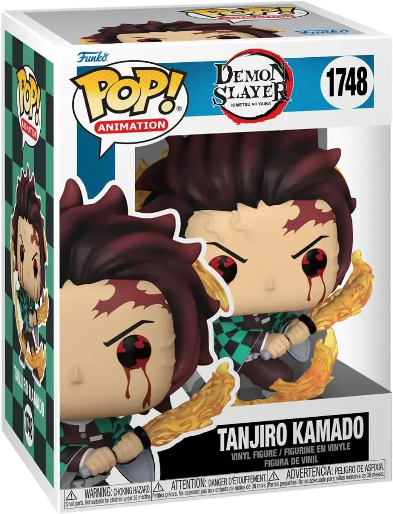 Funko Pop Animation Demon Slayer Tanjiro Kamado #1748 Marca Del Cazador