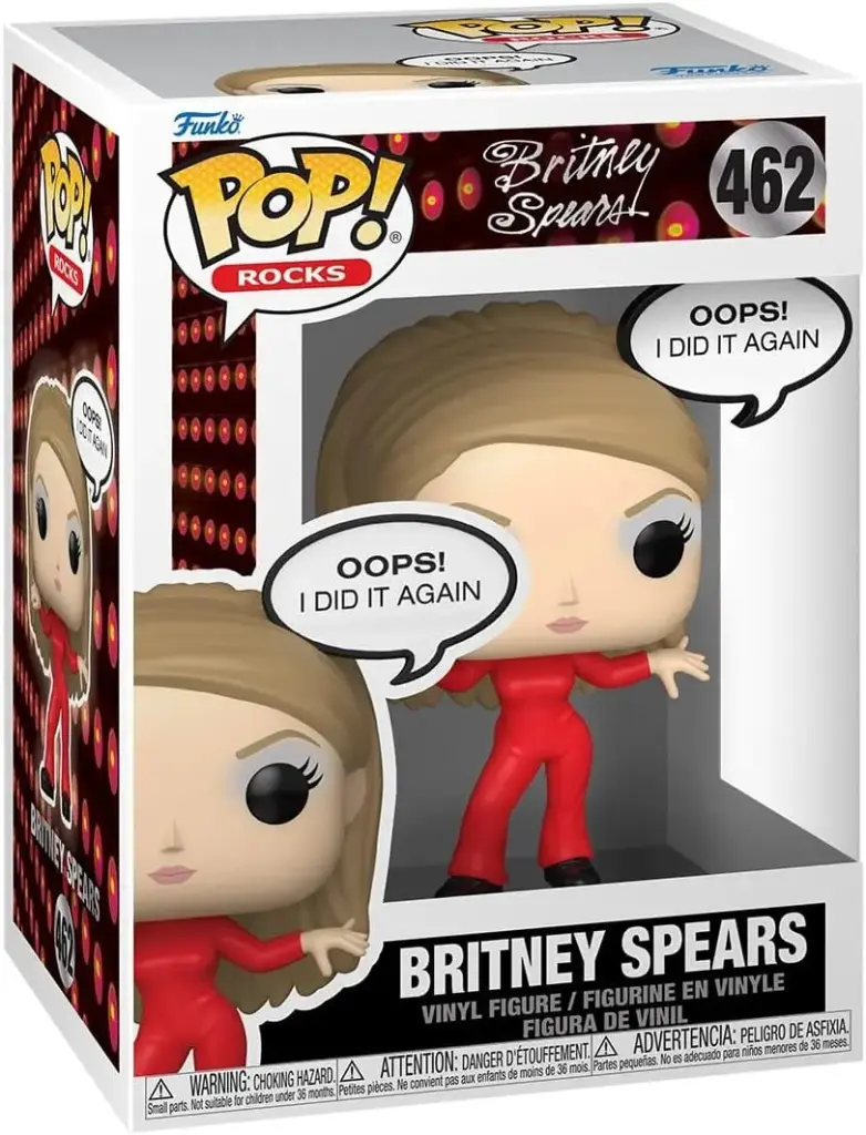 Funko Pop Rocks Britney Spears Britney Spears Oops, I Did It Again #462