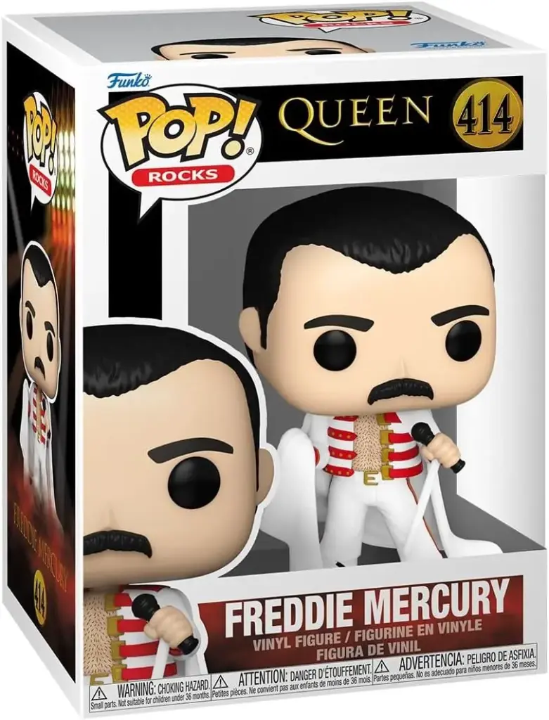 Funko Pop Rocks Queen Freddie Mercury Cape White #414