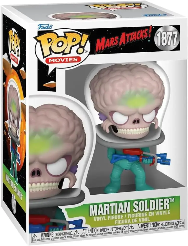 Funko Pop Movies Mars Attacks Martian Soldier #1877