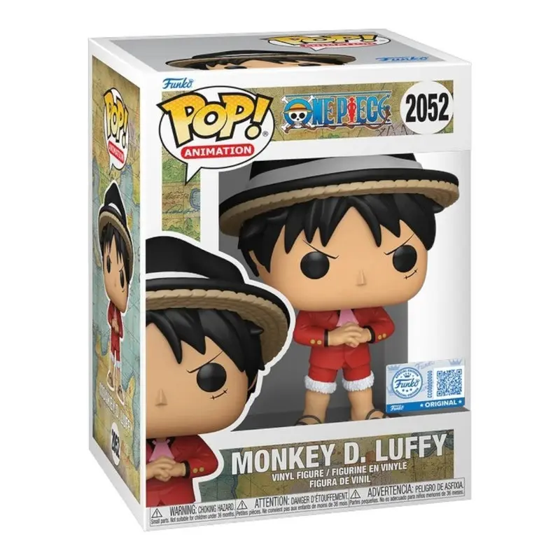 Funko Pop Animation One Piece Monkey D. Luffy #2052 Special Edition Sticker QR