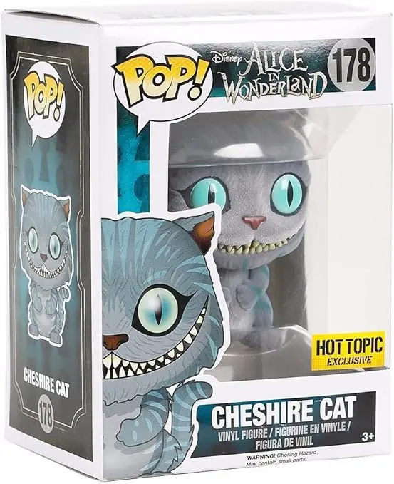 Funko Pop Alice in Wonderland Flocked Cheshire Cat #178 Hot Topic Exclusive