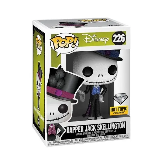 Funko Pop Disney Dapper Jack Skellington #226 Diamond Hot Topic exclusiva