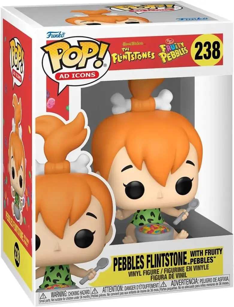 Funko Pop Ad Icons The Flintstones Pebbles Flintstone With Fruity Pebbles #238