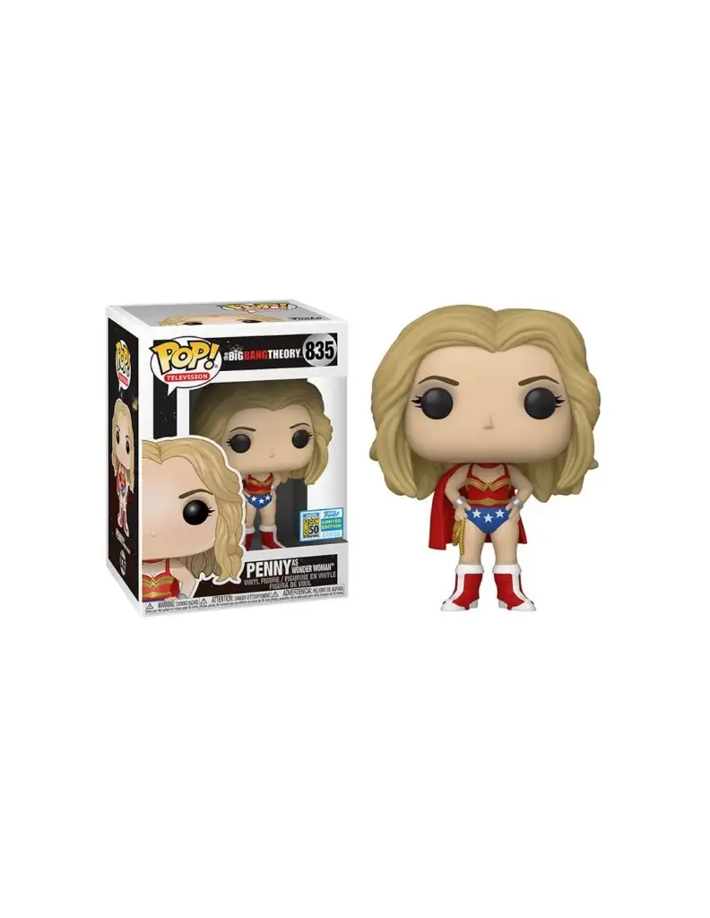 Funko Pop TV Big Bang Theory Penny In Wonder Woman Costume Exclusive Sdcc 2019 #835