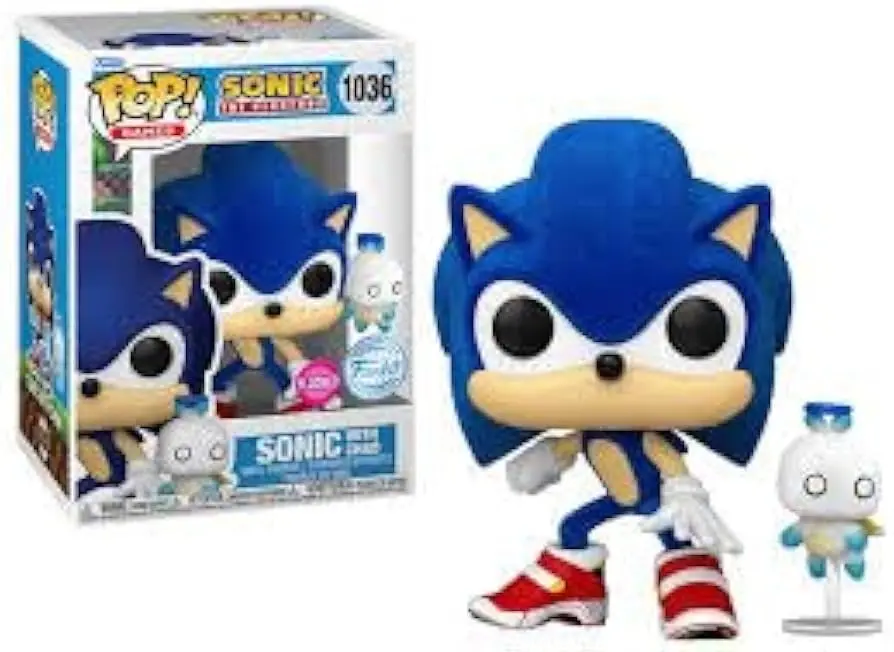 Funko Pop Games Sonic The Hedgehog Sonic with Chao   #1036 Flocked Only Target 