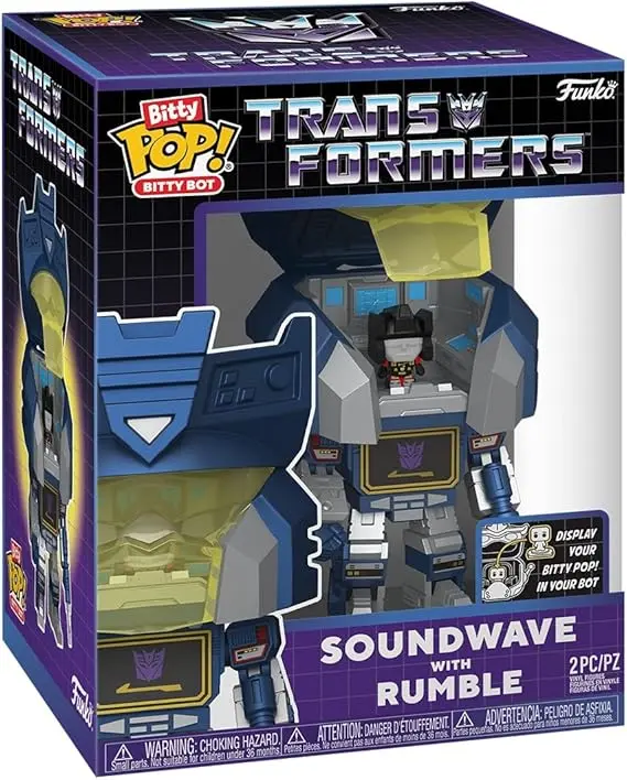 Funko Pop Bitty Bot Transformers Soundwave with Rumble