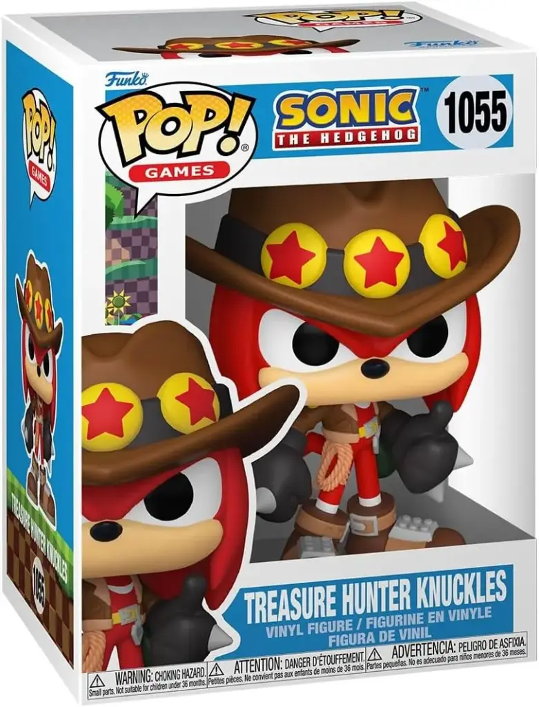 Funko Pop Games Sonic The Hedgehog Treasure Hunter Knuckles #1055